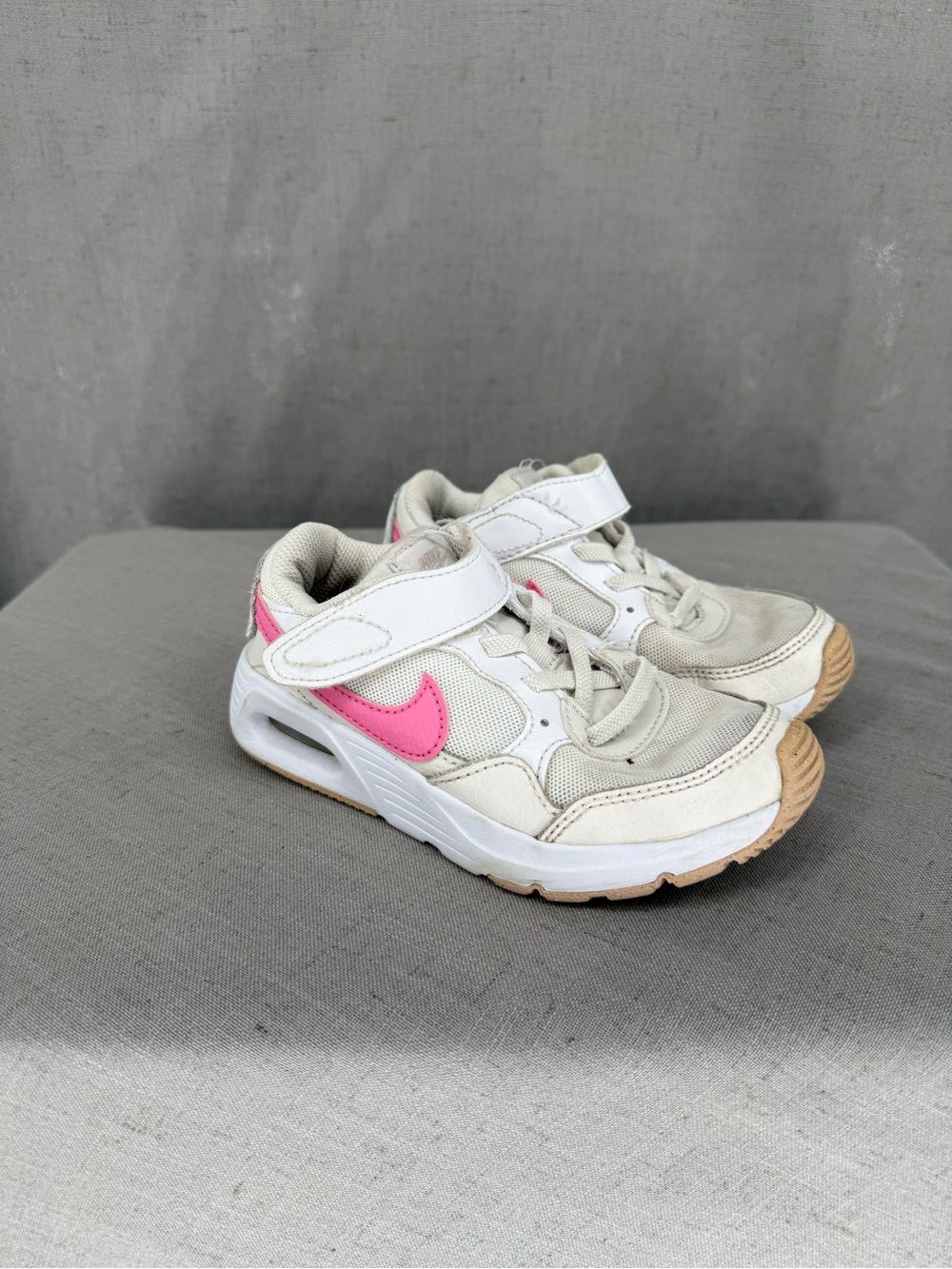 Nike Air Max white and pink SC kids' sneakers sz 12C